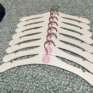 NWOT WOODEN VICTORIA’S SECRET HANGERS! SET OF 10, found 2 more not in picture